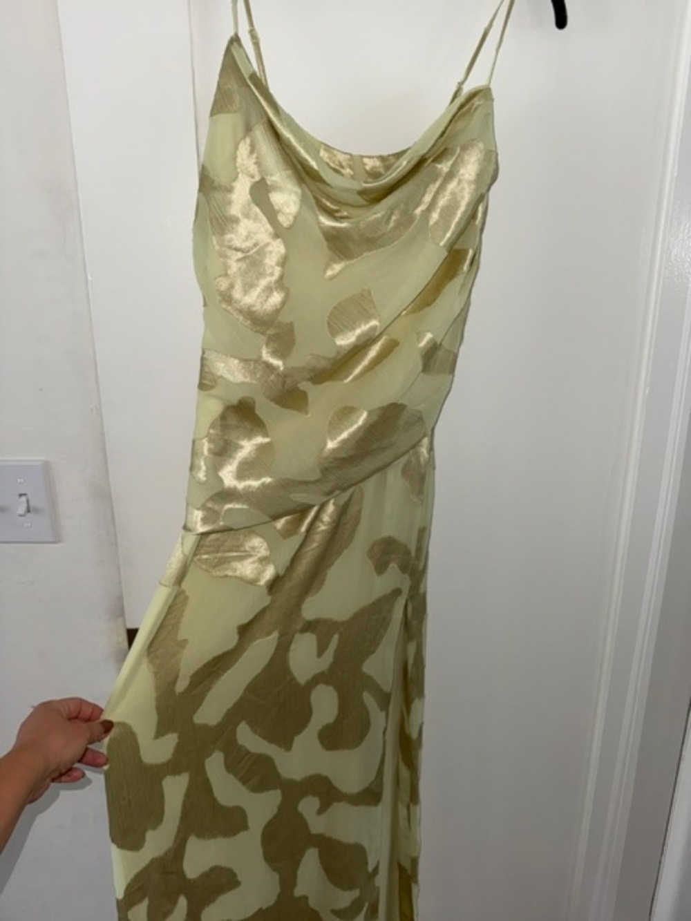 SIMKHAI Jessa Draped Gown in Sunglow $995 - Picture 14 of 15